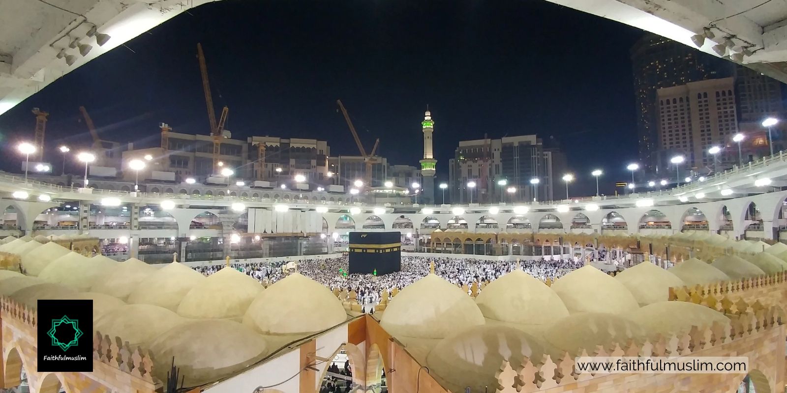 House of Kaaba seen from inside the Haram Sharif.